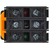 Кнопка с подсветкой IEK MASTER MI-BT60-11D-3-12-K04 d=22мм 1NO+1NC красная MI-BT60-11D-3-12-K004